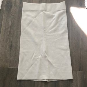 Pale grey sweater skirt from The Loft